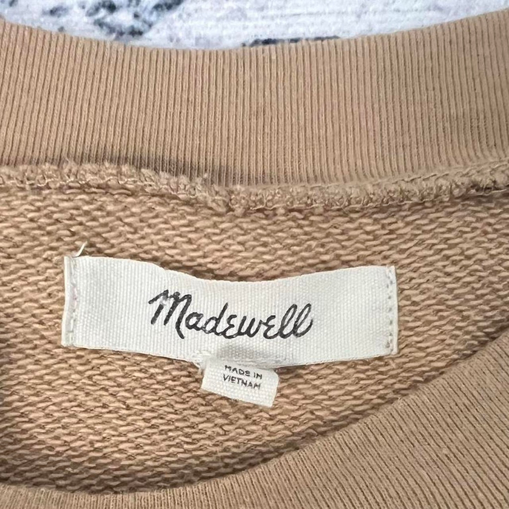 Madewell Tiger Stripe Crop Sweatshirt - Size XS - Picture 4 of 6